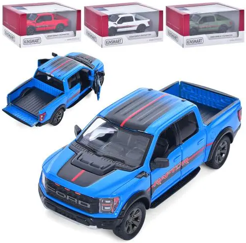 Машина металева Ford F-150 Raptor Livery Edition2022,в коробці, 16×7,5×8см