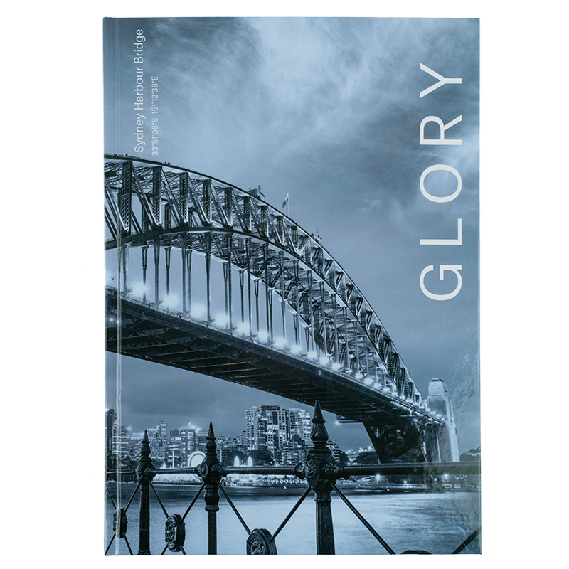 Книга-канцелярська А4 96 аркушів клітинка тверда обкладинка «Glory»