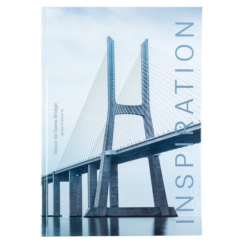 Книга-канцелярська А4 96 аркушів клітинка тверда обкладинка «Inspiration»