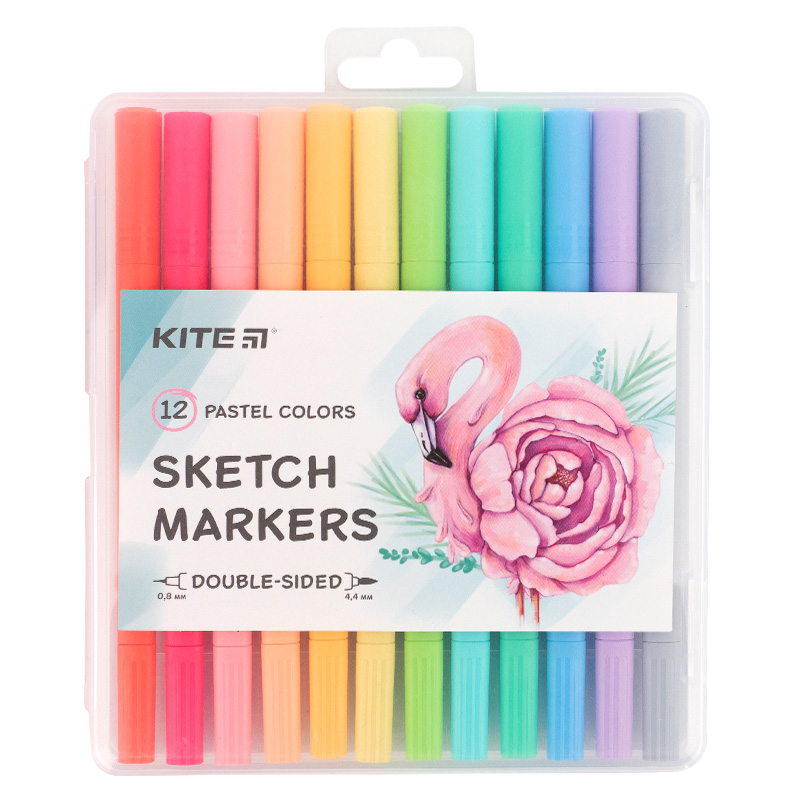 Набір скетч-маркерів Pastel 12 кольорів