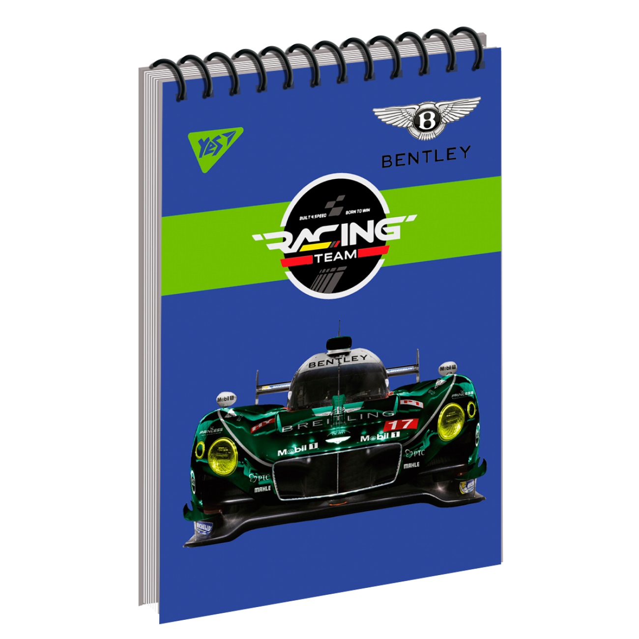 Блокнот пруж. А7 80 аркушів клітинка Racing team