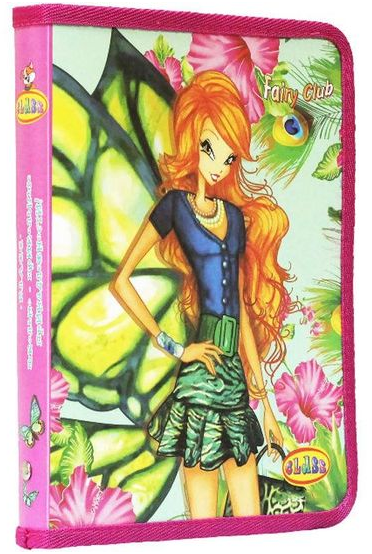 Папка Flower Fairy Club А4 об'ємна, на блискавці
