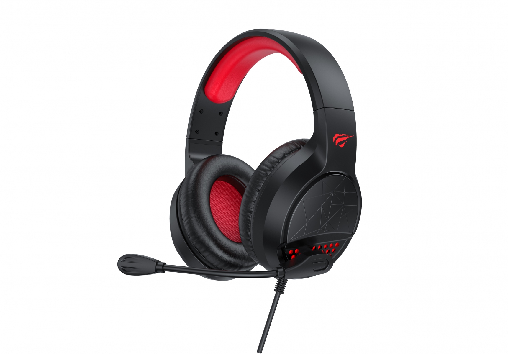 Навушники Gaming HV-H660d black/red+мікрофон