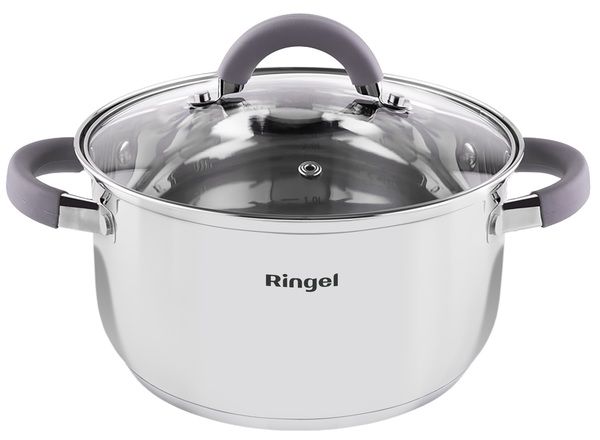 Каструля з нержавіючої сталі «Ringel Meyer» 16см 1,6л з кришкою