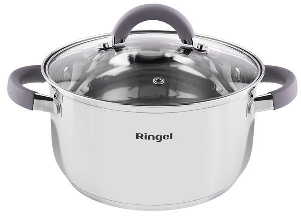 Каструля з нержавіючої сталі «Ringel Meyer» 18см 2,3л з кришкою