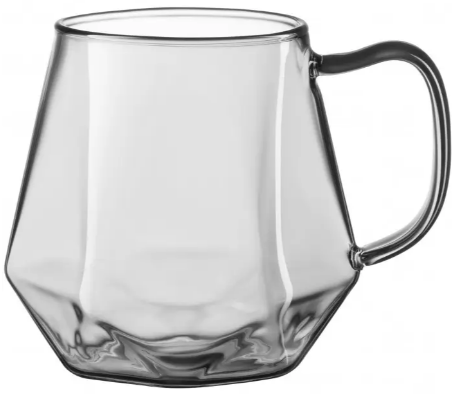 Чашка скло 300мл «Ardesto Graphite»