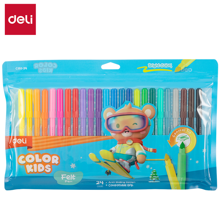 Фломастери 24 кольори Color Kids 2мм