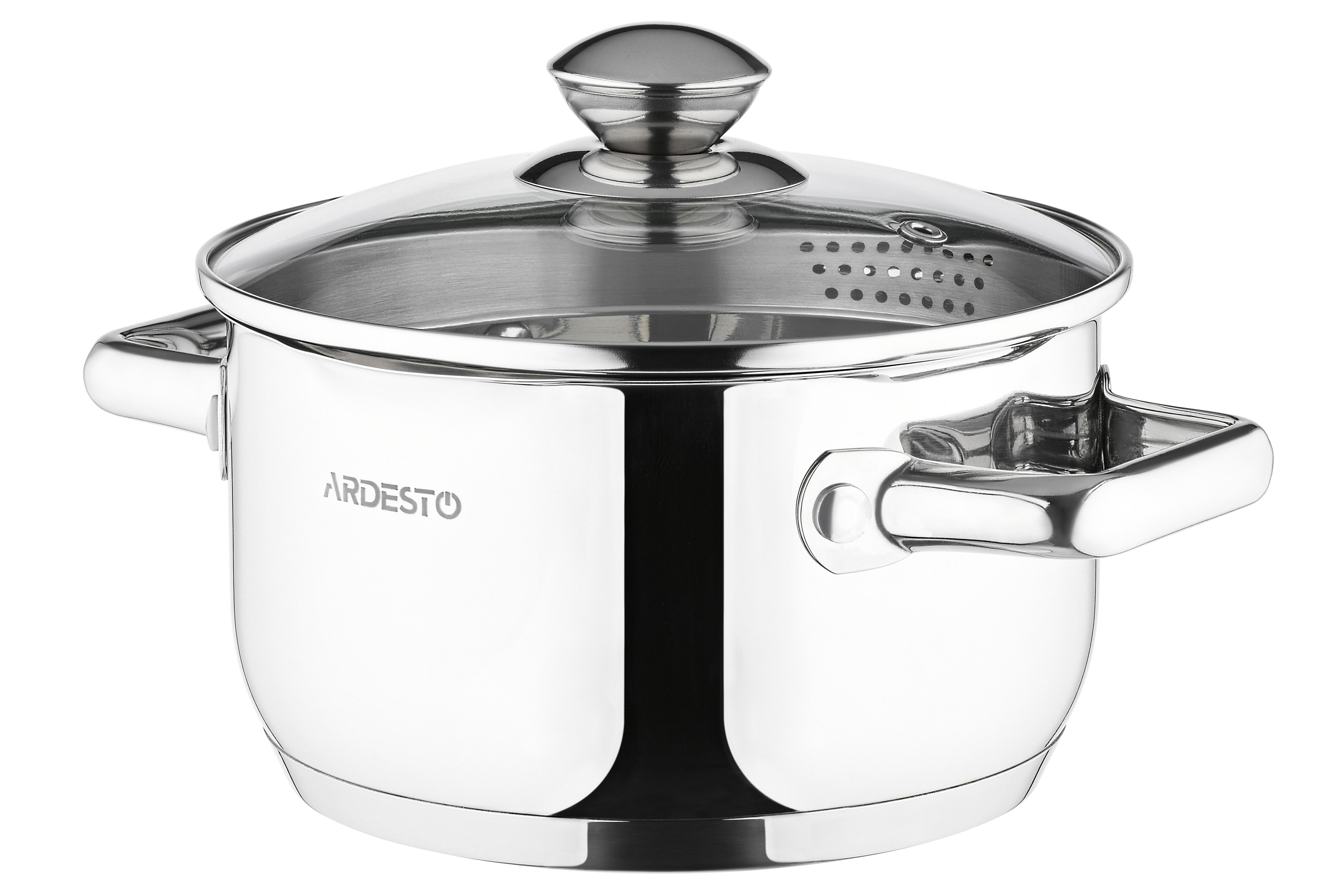 Каструля з нержавіючої сталі «Ardesto Gemini» 18см 2,5л з кришкою