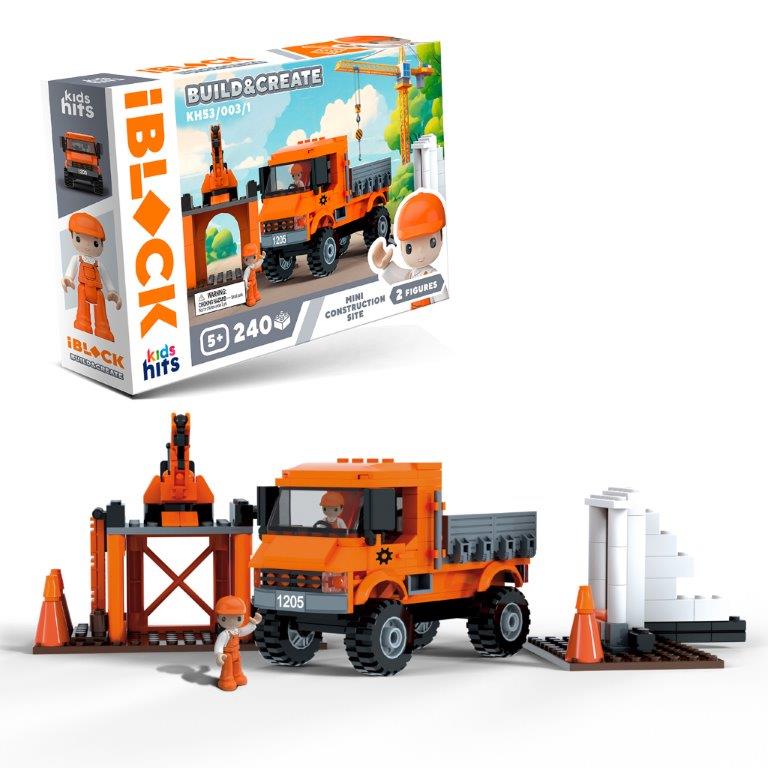 Конструктор «IBlock Junior» 240дет., в кор.-ці, 32×5×21,5см /1 КІ