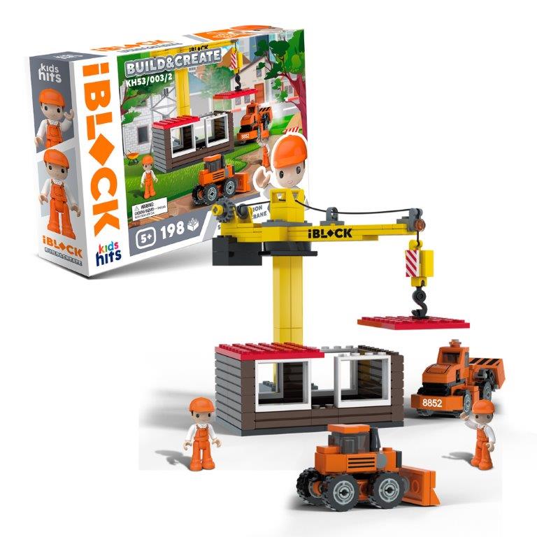 Конструктор «IBlock Junior» 195дет., в кор.-ці, 32×5×21,5см /2 КІ