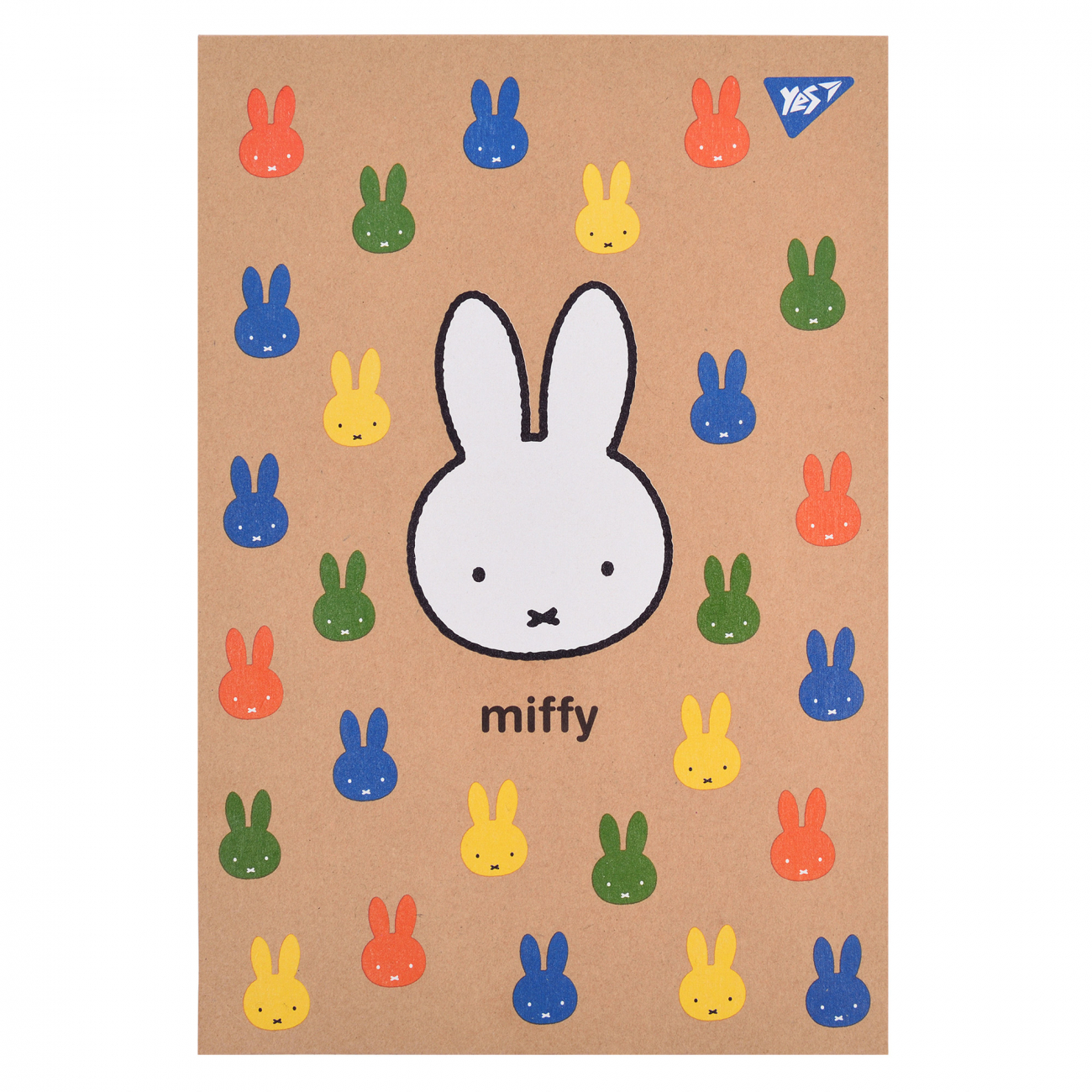 Блокнот В5 80 аркушів клітинка білила, крафт Miffy