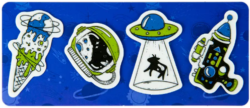 Закладка пластикова UFO 4×20 шт
