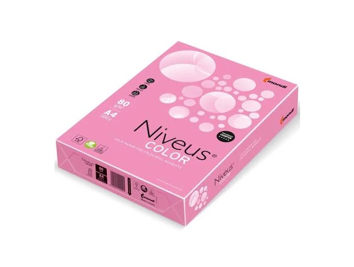 Папір кольоровий А4 80г/м неон Mondi Coloured Neon pink (рожевий)