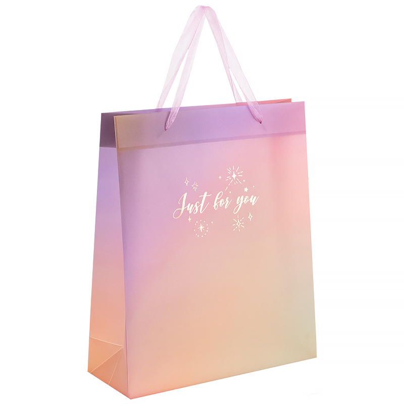 Пакет подарунковий пластиковий Just for you-3 32×27см