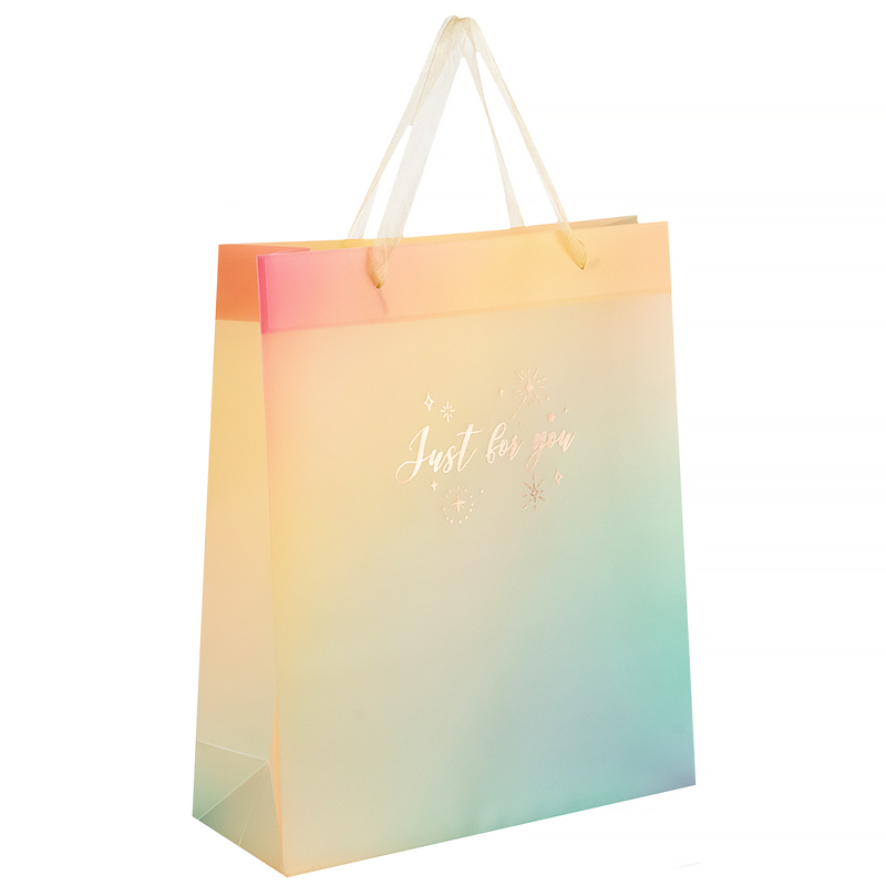 Пакет подарунковий пластиковий Just for you-4 32×27см