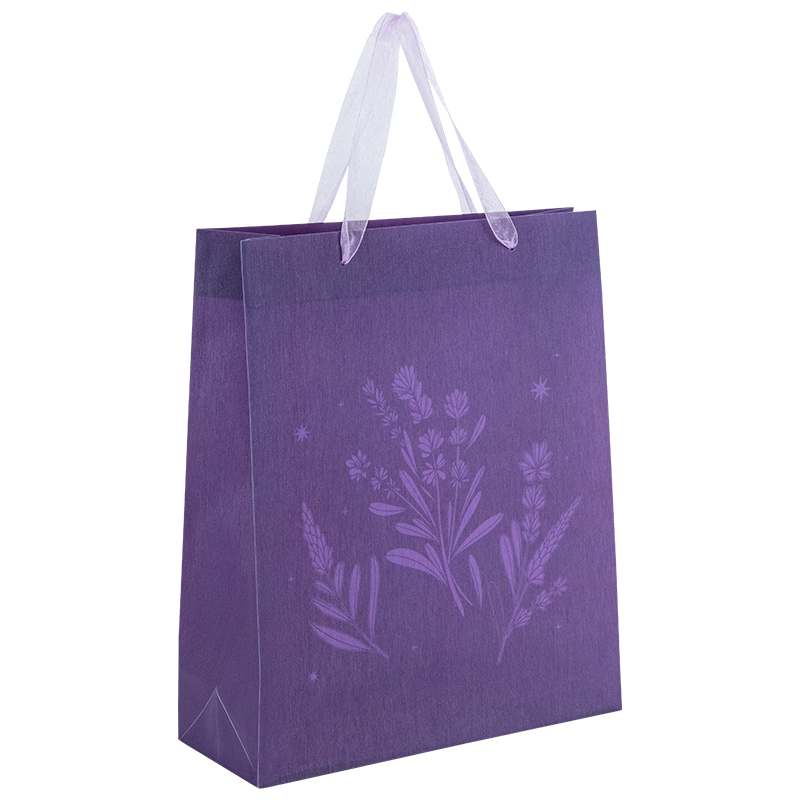 Пакет подарунковий пластиковий Lavender-2 32×27см