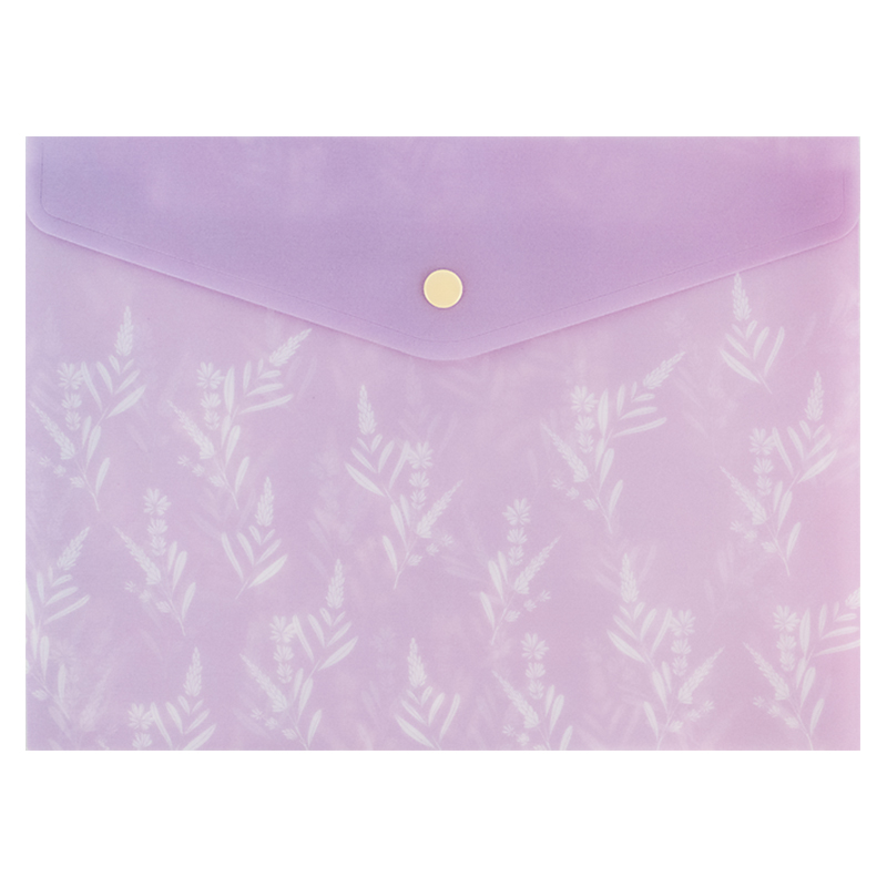 Папка-конверт А5+ Lavender-3 на кнопці