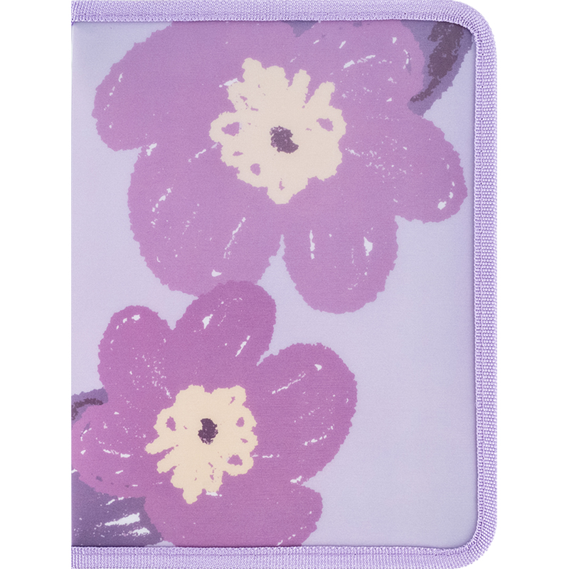 Папка А5+ Lavender-3 об'ємна, на блискавці