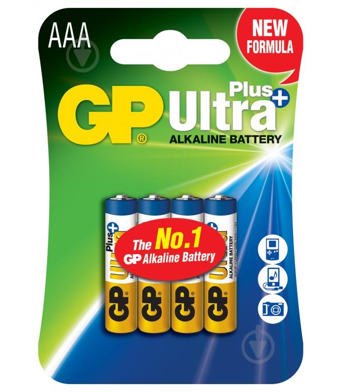 Батарейки Ultra Plus 24AUP21-SB4 LR-03/блістер 4 шт