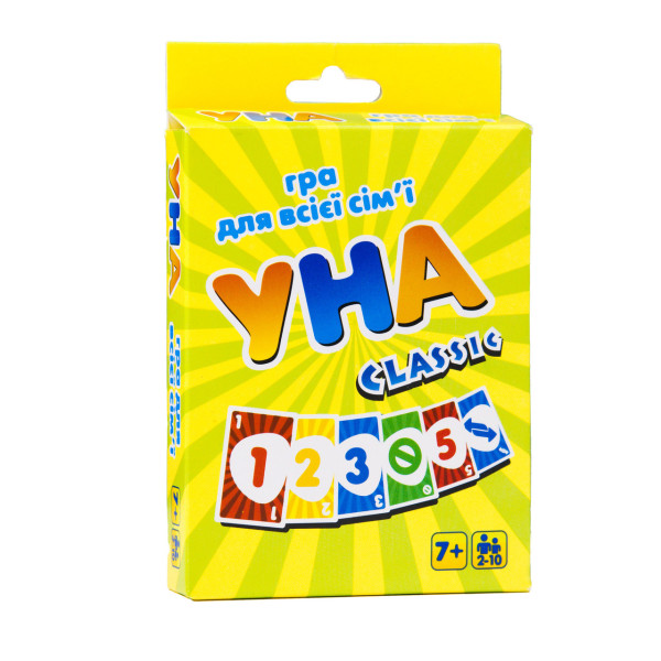 Гра Уно classic українською в коробці 13,5×9×2,5 см 7015