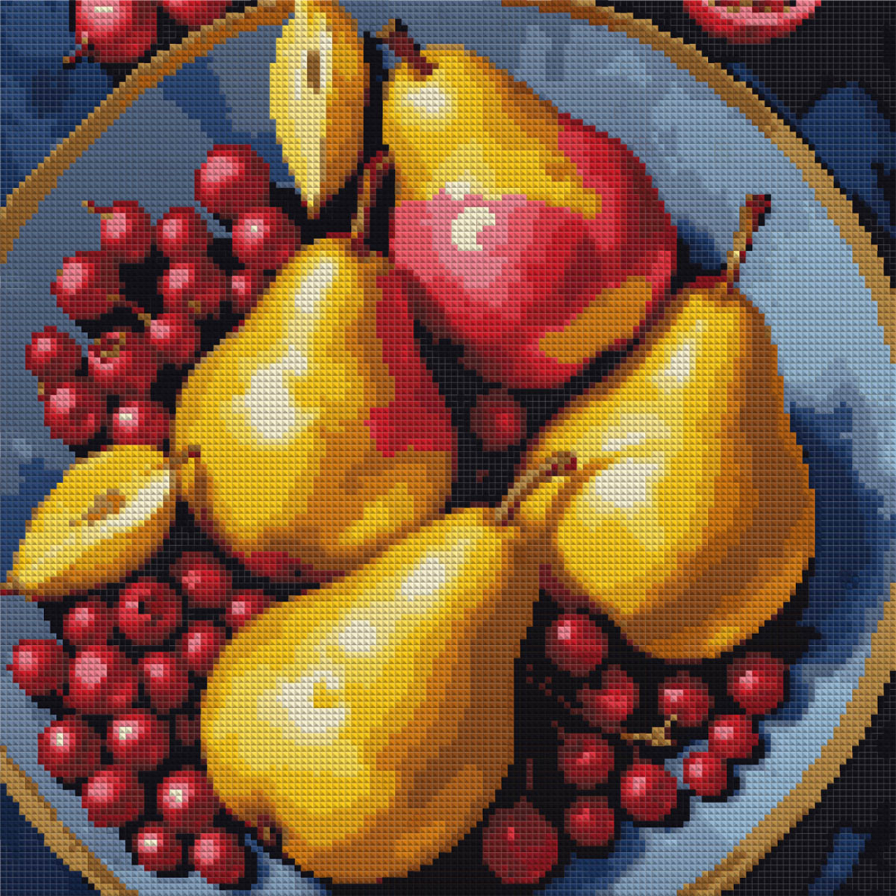 Алмазна мозаїка Соковиті груші 40×40см