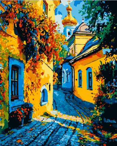 Картини по номерах «Мальовничий Львів» 40×50см