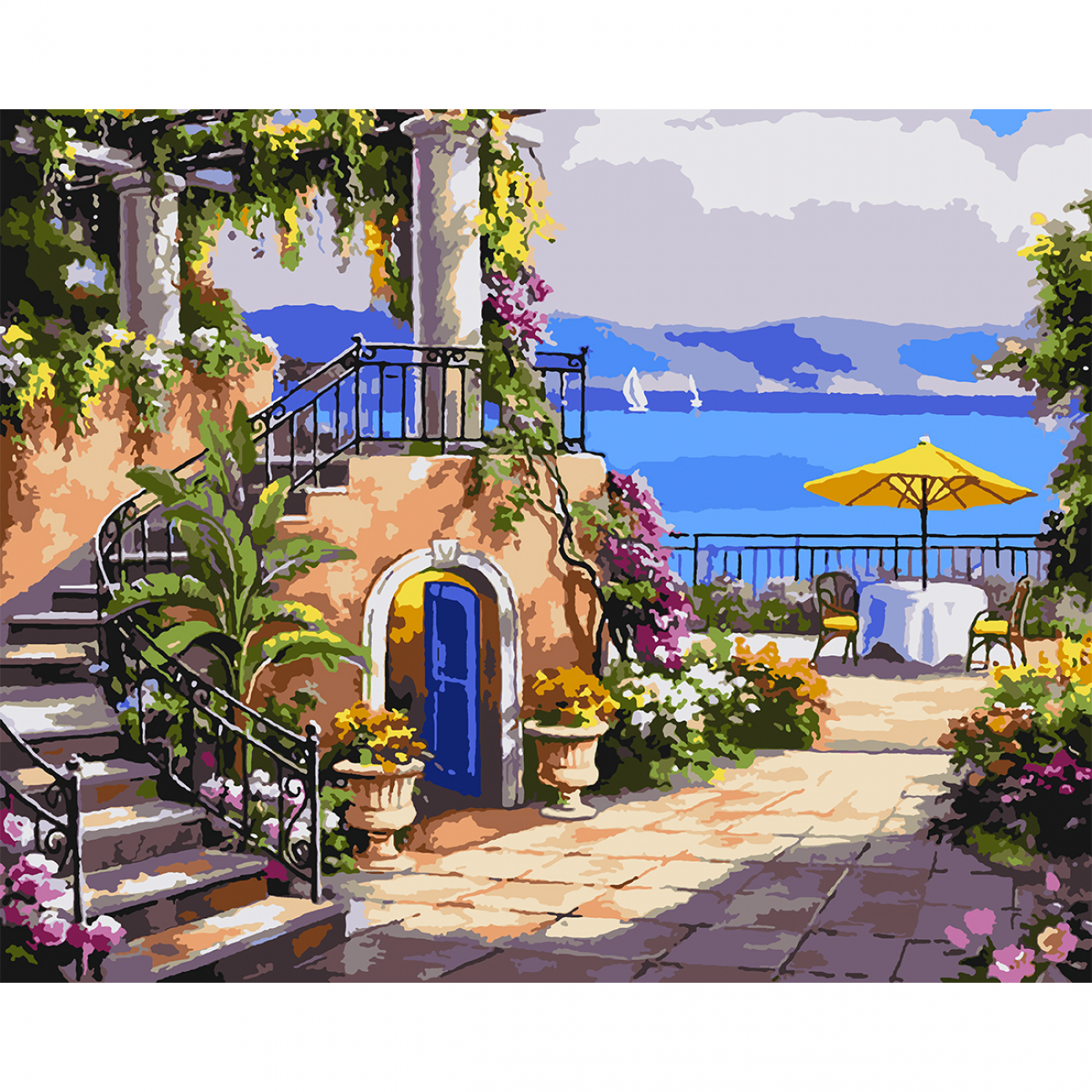 Картини по номерах «Морська набережна» 40×50см