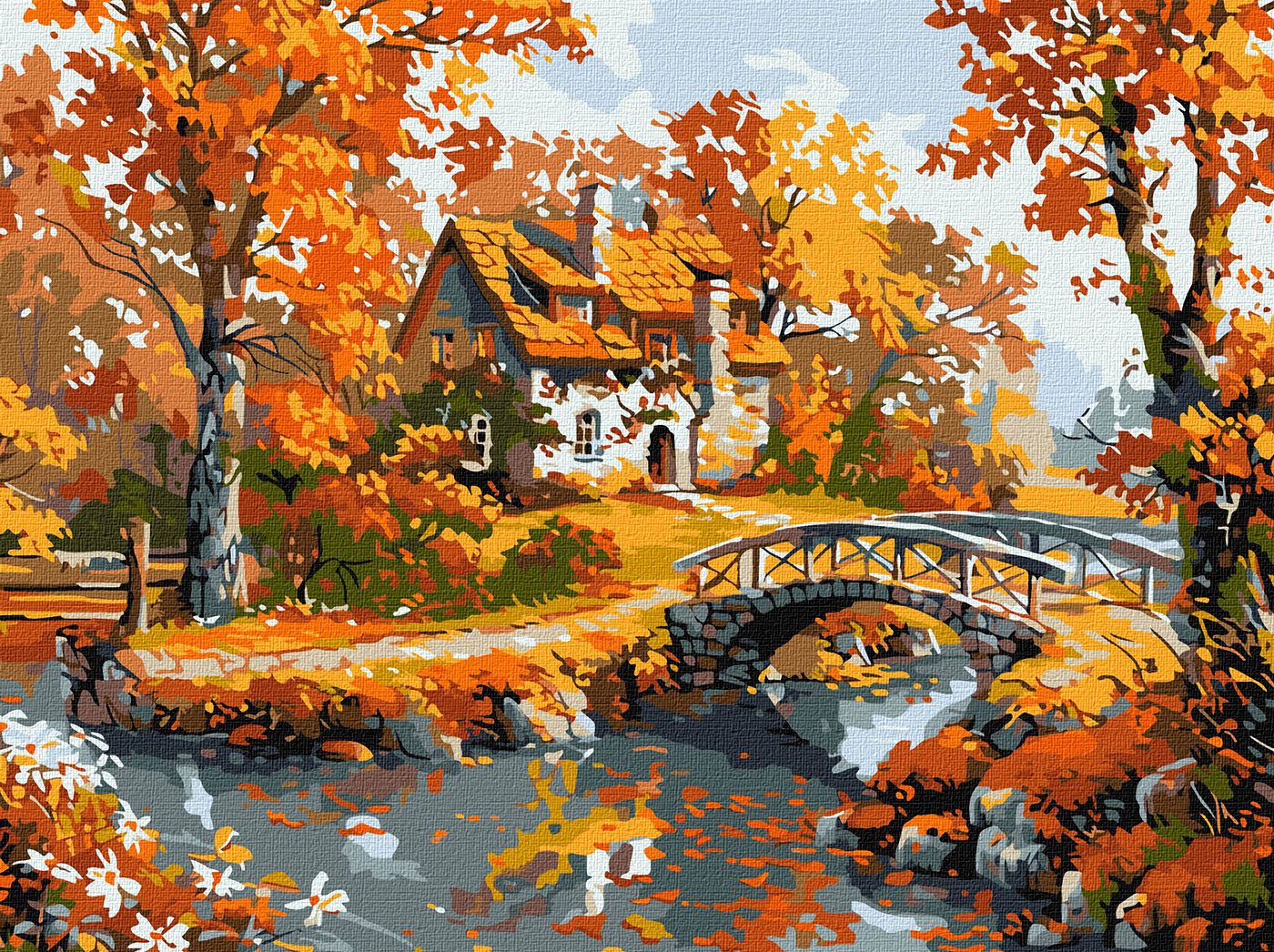 Картини по номерах акрилові «Ранковий затишок» 30×40см