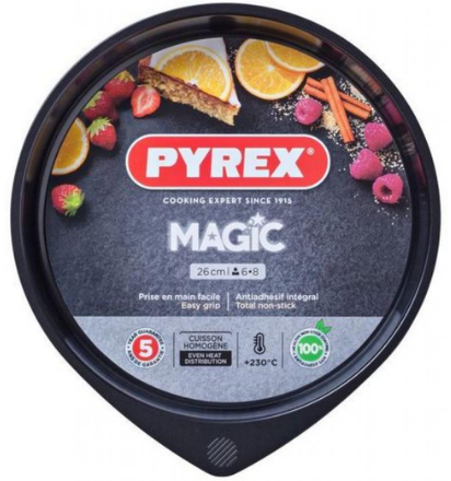 Форма для випічки «Pyrex Magic» 26см металева кругла