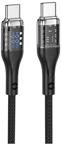 Кабель Type-C > Type-C U115 1,2м 3A 100w black