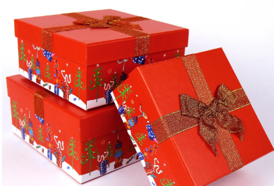 Коробка подарункова 15,5×15,5×7,5см червона