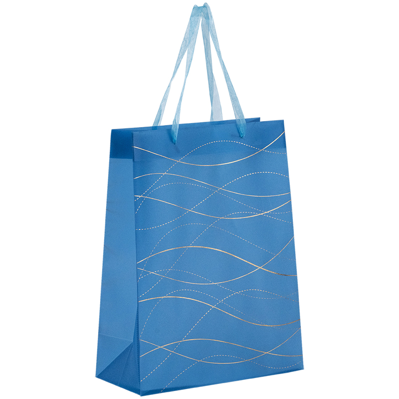 Пакет подарунковий пластиковий Waves-2 25×19см