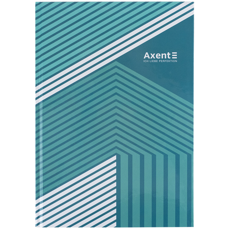 Книга-канцелярська А4 96 аркушів клітинка тверда обкладинка «Lines» зелена