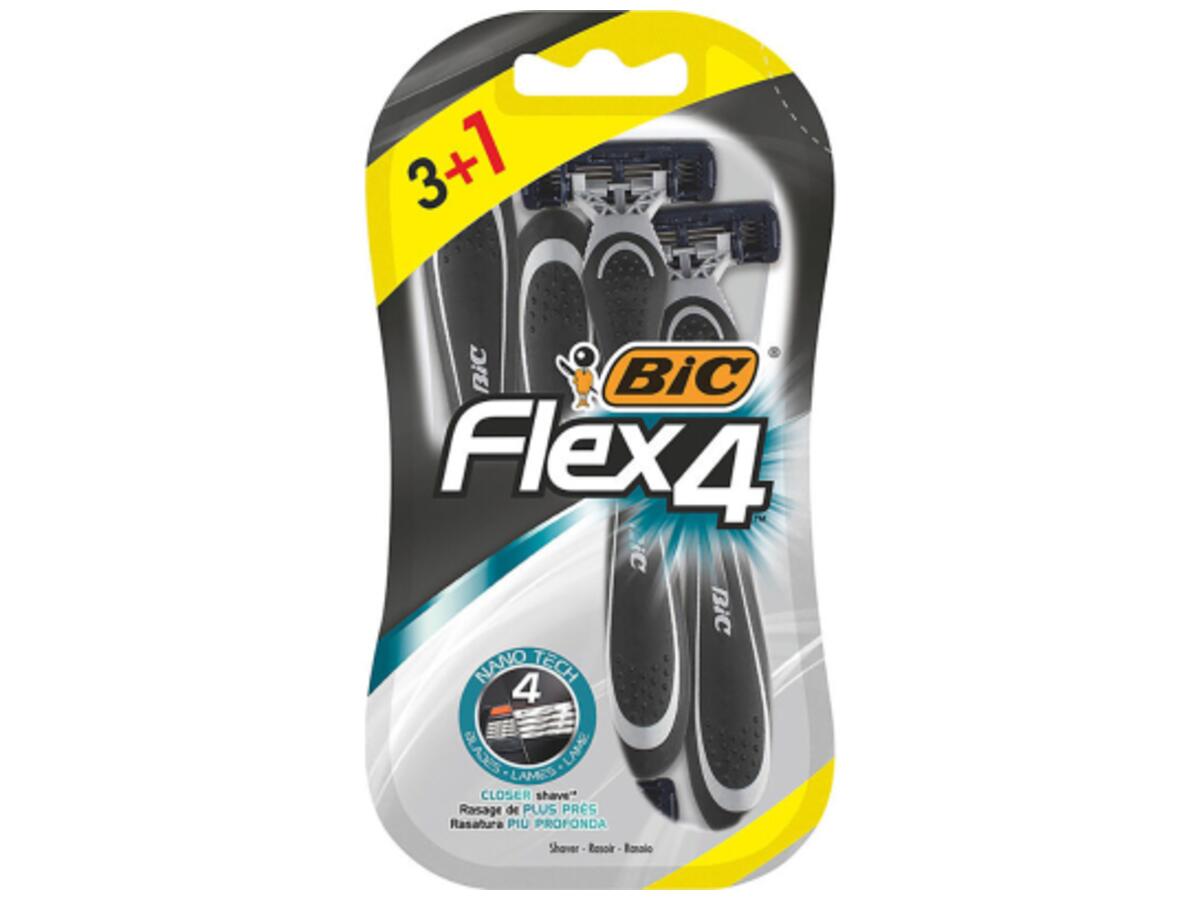Станок однораз. Biс Flex4″ (3+1шт) на блістері