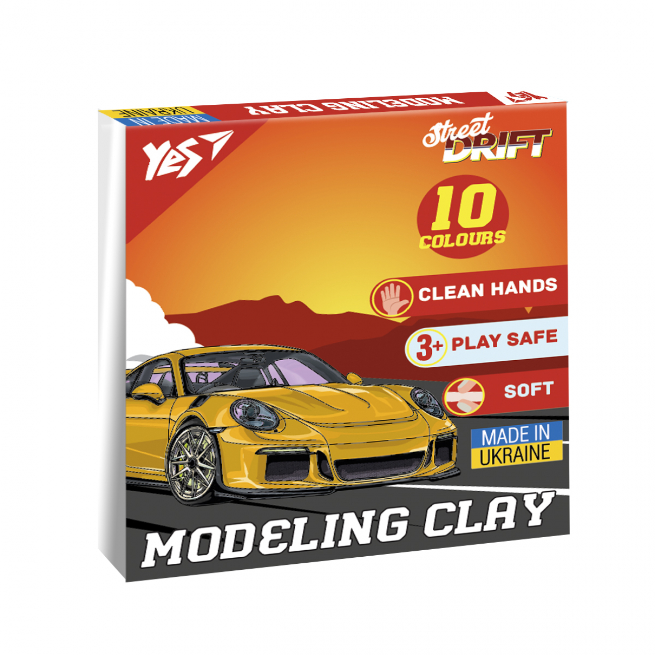 Пластилін Line Drift King 10 кольорів 200гр