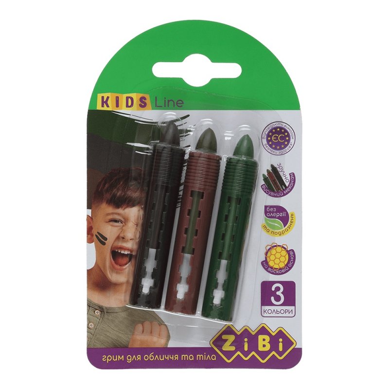 Олівець для гриму Kids Line 3 кольори