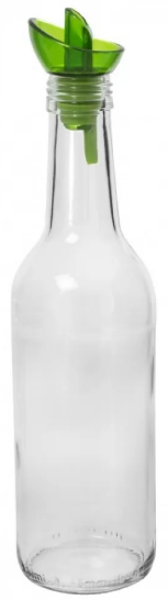 Пляшка для олії скло «HEREVIN Decorated Oil Bottle» 0,33л