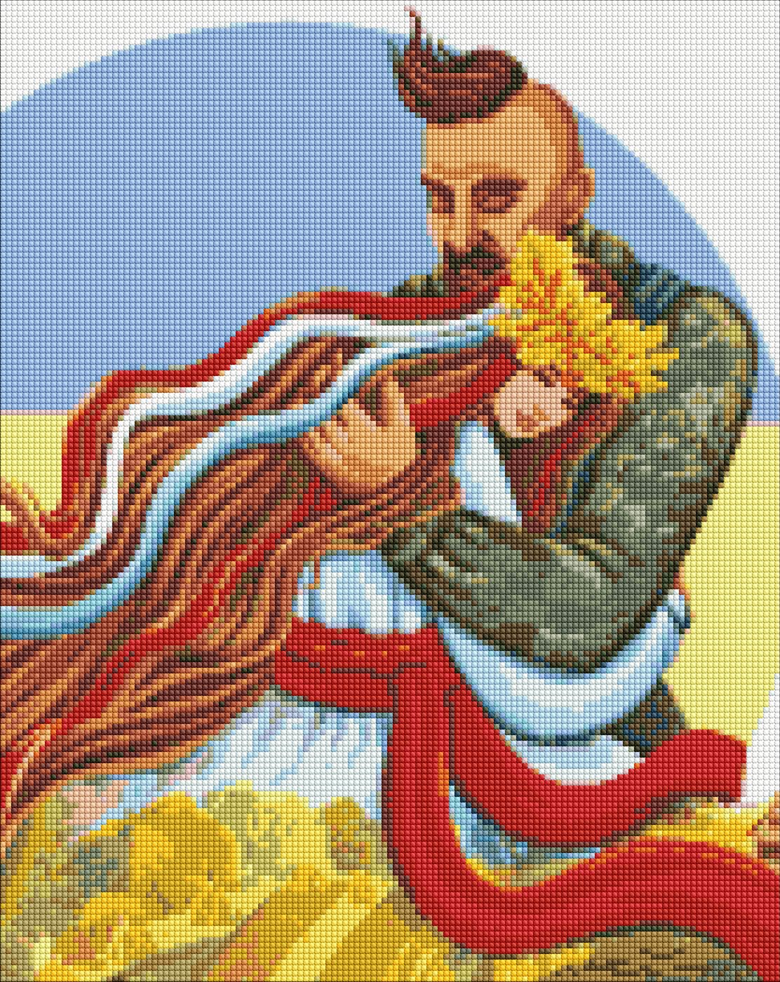 Набір з алмазною мозаїкою «Не бійся, ти під захистом» 40×50см