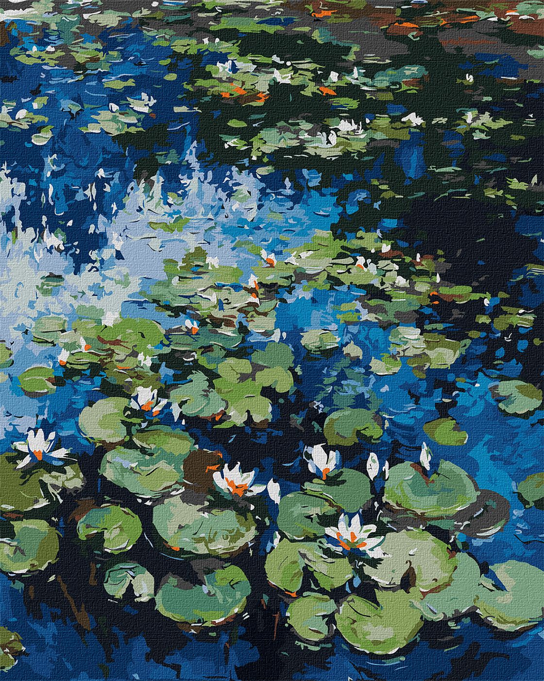 Картини по номерах акрилові «Водяні лілії © Клод Моне» 40×50см