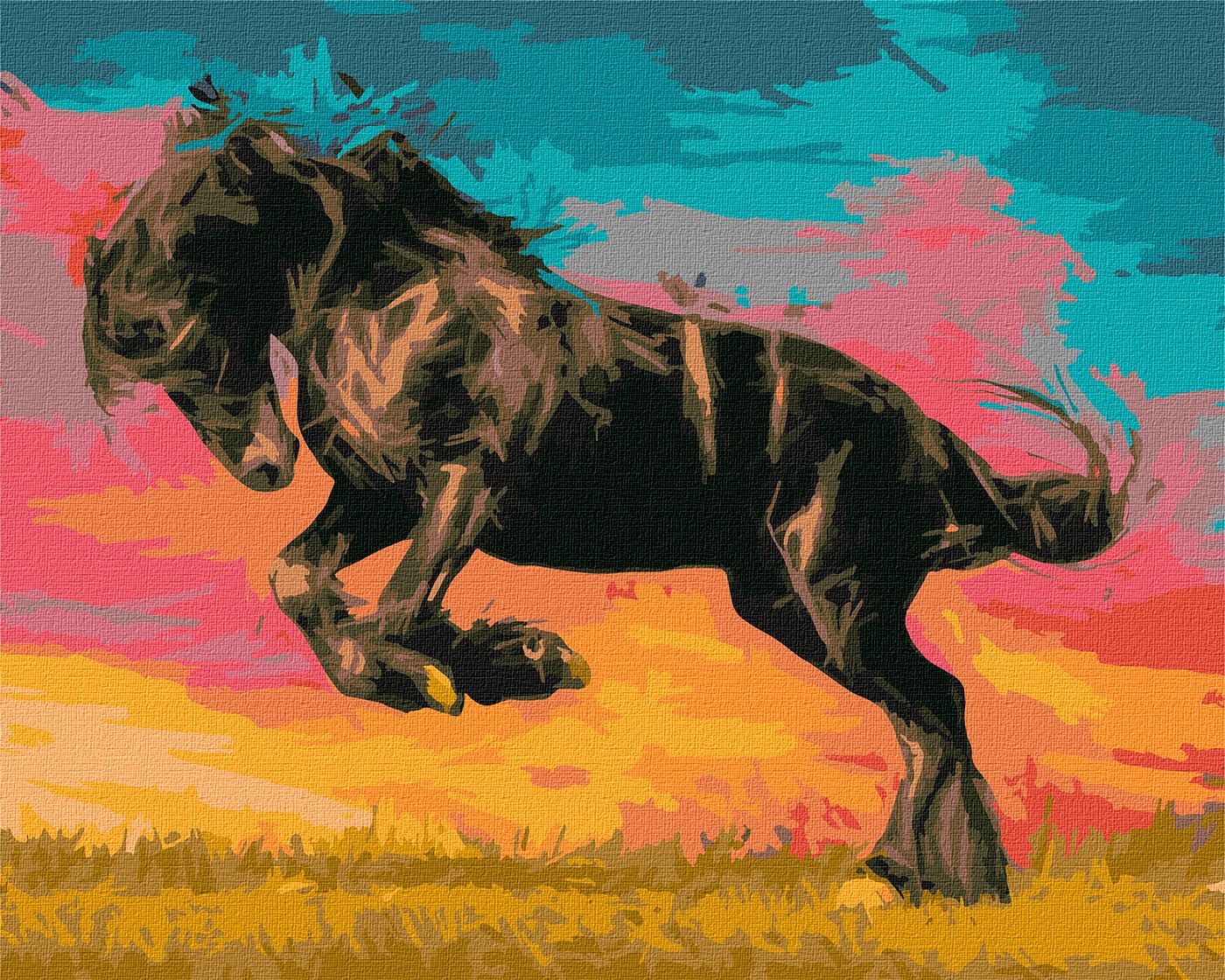 Картини по номерах акрилові «Величний мустанг» 40×50см