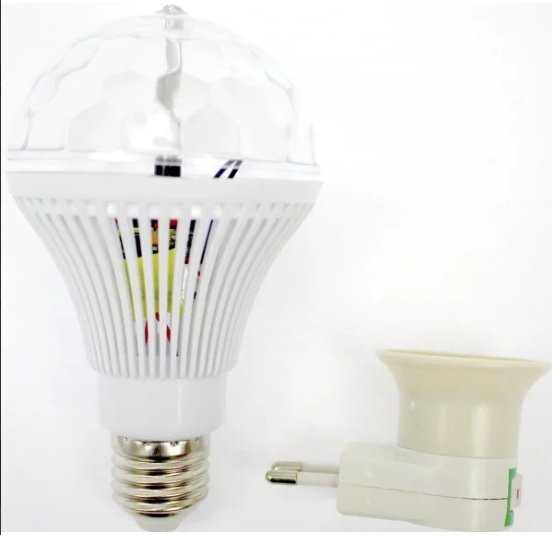 Проектор Disco Lamp + patron 50 W яскраве різнокольорове світло