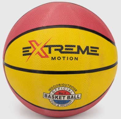 М'яч баскетбольний «Extreme Motion» 520гр, розмір 7,гумовий КІ