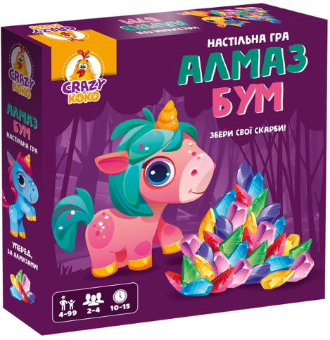 Гра настільна «Алмаз бум єдиноріжки»