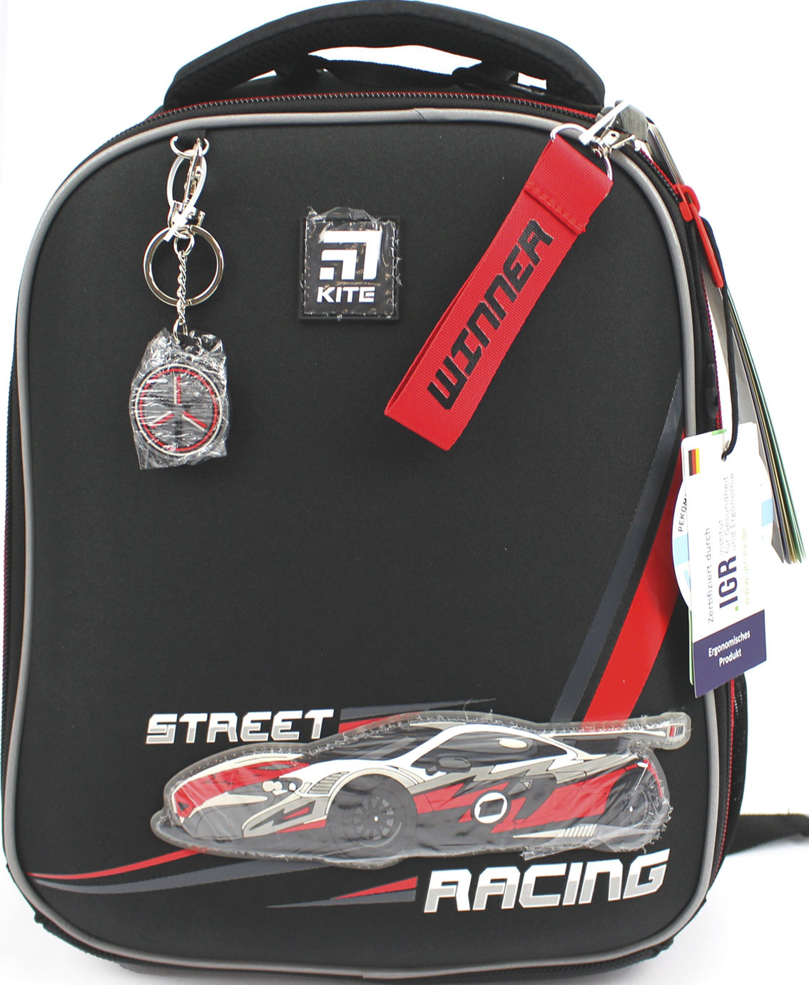 Рюкзак каркасний Education 555 Racing 1 відділення, 2 кишені
