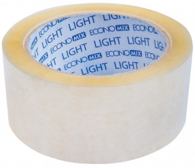 Стрічка клейка пакув. light 45ммх100яр прозора