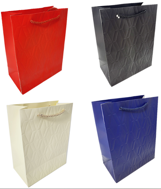 Пакет подарунковий паперовий 26×12×32см, 95-7S мікс