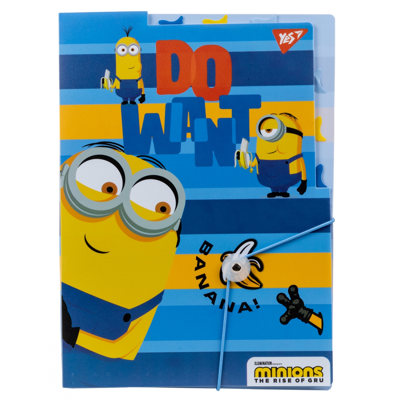 Папка А4 «Minions» на резинці з 3розд.
