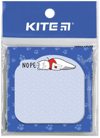 Блок/зам. липк. краєм 70×70мм 50 аркушів Nope cat