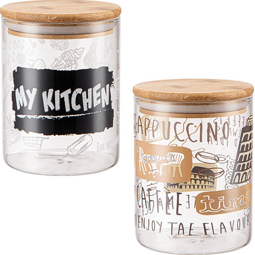 Банка для сипучих продуктів прод. скло «My kitchen» 0,72л