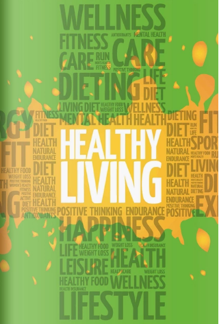 Зошит А4 48 аркушів клітинка м'яка обкладинка «Healthy living»
